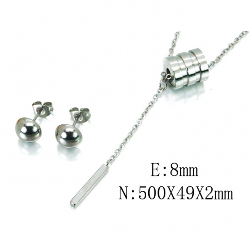 Wholesale Stainless Steel 316L Jewelry Spherical Sets NO.#BC59S1473NLT