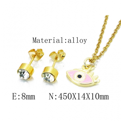 Wholesale Fashion Copper Alloy Jewelry Necklace & Earrings Set NO.#BC41S0095NZ