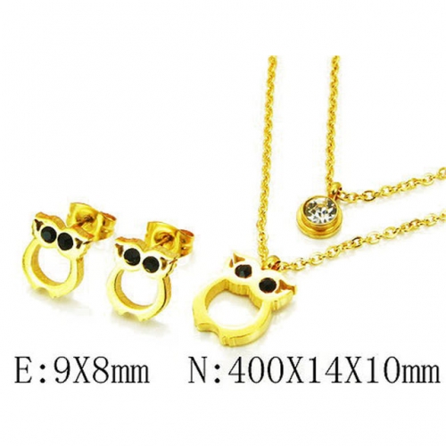 Wholesale Stainless Steel 316L Jewelry Sets (Animal Shape) NO.#BC25S0528HIE