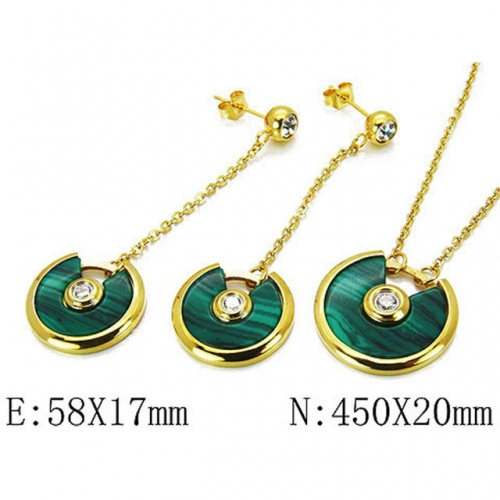 Wholesale Stainless Steel 316L Jewelry Shell Jewelry Sets NO.#BC06S0963HLT