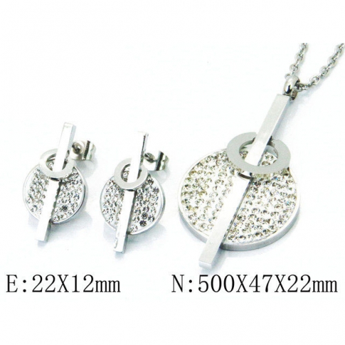 Wholesale Stainless Steel 316L Jewelry Font Sets NO.#BC91S0590ISS