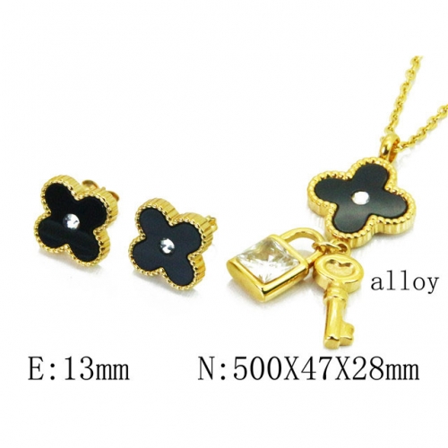 Wholesale Fashion Copper Alloy Jewelry Necklace & Earrings Set NO.#BC41S0199HJA