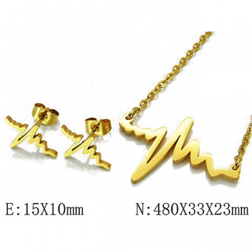 Wholesale Stainless Steel 316L Jewelry Font Sets NO.#BC21S0106LR