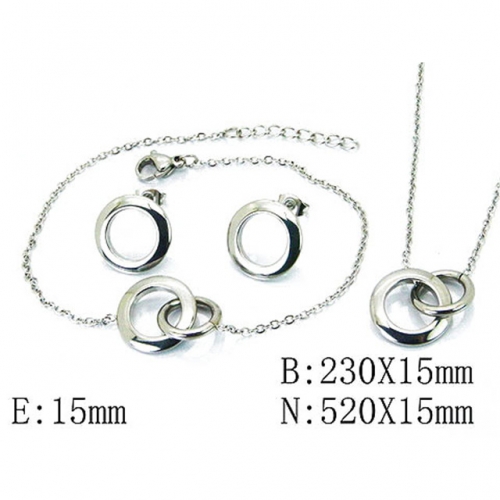 Wholesale Stainless Steel 316L Jewelry Font Sets NO.#BC59S1238PE