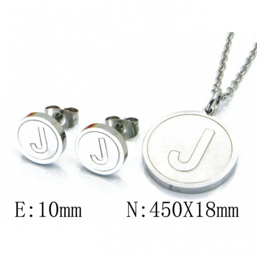 Wholesale Stainless Steel 316L Jewelry Font Sets NO.#BC25S0700HJB