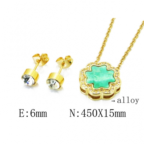 Wholesale Fashion Copper Alloy Jewelry Necklace & Earrings Set NO.#BC41S0060HHB