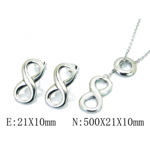 Wholesale Stainless Steel 316L Jewelry Font Sets NO.#BC59S1379NLR