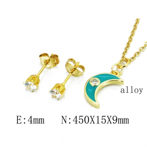 Wholesale Fashion Copper Alloy Jewelry Necklace & Earrings Set NO.#BC41S0203NF