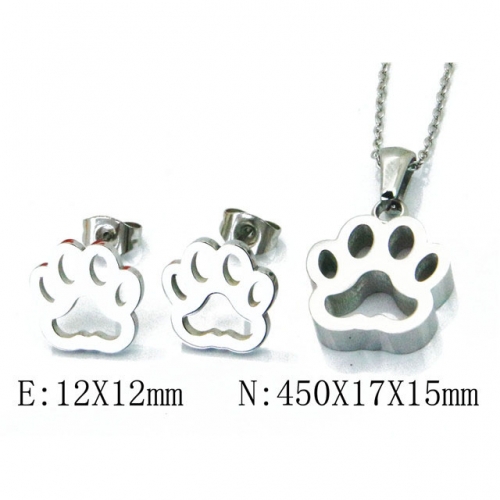 Wholesale Stainless Steel 316L Jewelry Sets (Animal Shape) NO.#BC91S0567PE
