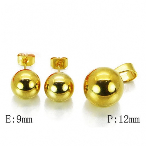 Wholesale Stainless Steel 316L Jewelry Spherical Sets NO.#BC21S0060JL