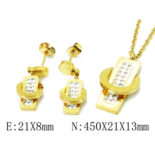 Wholesale Stainless Steel 316L Jewelry Font Sets NO.#BC91S0593IHF