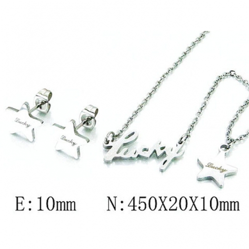 Wholesale Stainless Steel 316L Jewelry Font Sets NO.#BC81S1024OA