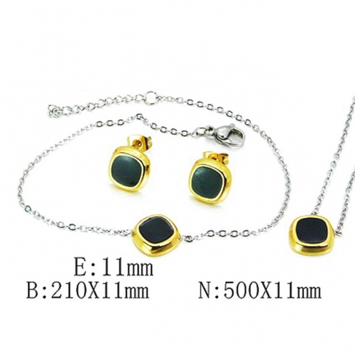 Wholesale Stainless Steel 316L Jewelry Fashion Sets NO.#BC59S2843OL