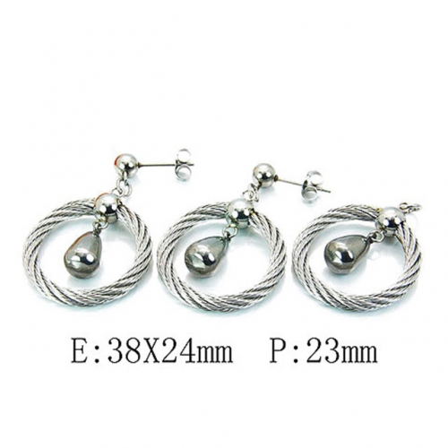Wholesale Stainless Steel 316L Jewelry Fashion Sets NO.#BC64S0778HMW