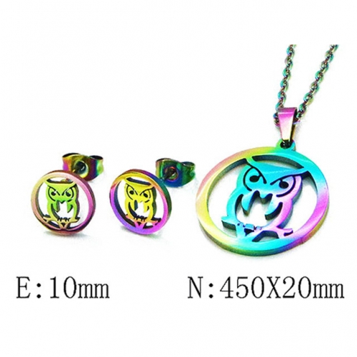Wholesale Stainless Steel 316L Jewelry Sets (Animal Shape) NO.#BC58S0596JU