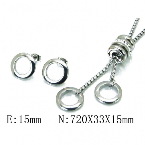 Wholesale Stainless Steel 316L Jewelry Font Sets NO.#BC59S1396HIV