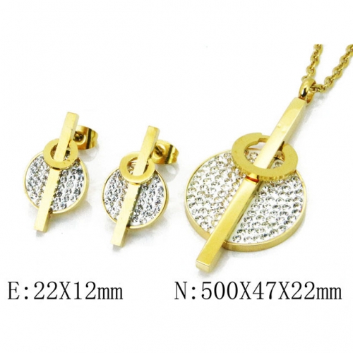 Wholesale Stainless Steel 316L Jewelry Font Sets NO.#BC91S0591IJC