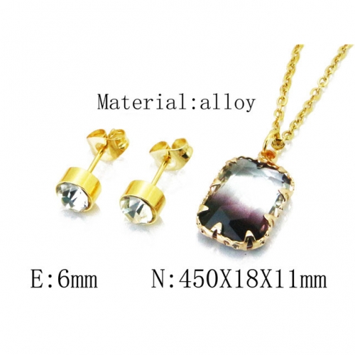 Wholesale Fashion Copper Alloy Jewelry Necklace & Earrings Set NO.#BC41S0026NQ