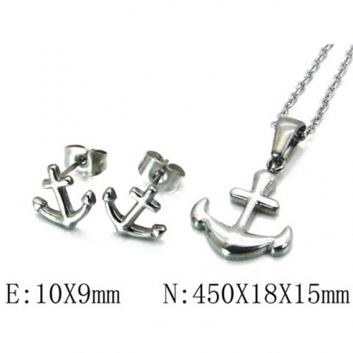 Wholesale Stainless Steel 316L Jewelry Fashion Sets NO.#BC54S0210ND