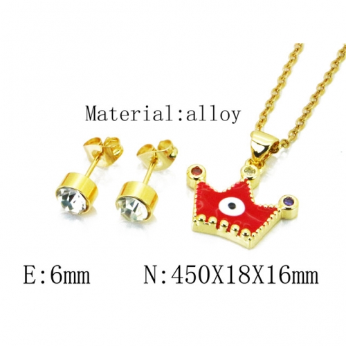 Wholesale Fashion Copper Alloy Jewelry Necklace & Earrings Set NO.#BC41S0089OF