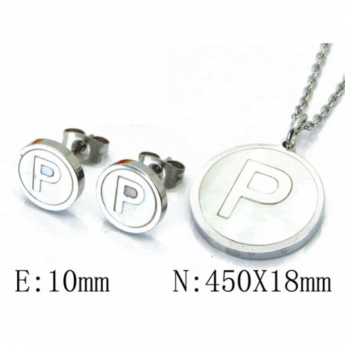 Wholesale Stainless Steel 316L Jewelry Font Sets NO.#BC25S0706HJW