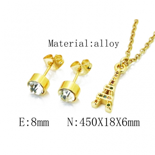 Wholesale Fashion Copper Alloy Jewelry Necklace & Earrings Set NO.#BC41S0125OX