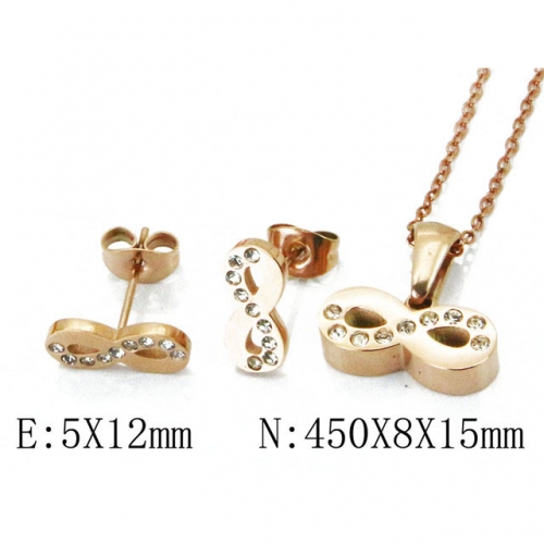 Wholesale Stainless Steel 316L Jewelry Font Sets NO.#BC91S0554HJ5