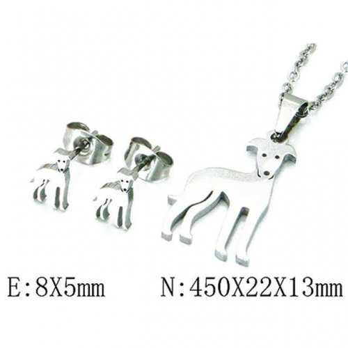 Wholesale Stainless Steel 316L Jewelry Sets (Animal Shape) NO.#BC54S0474LL
