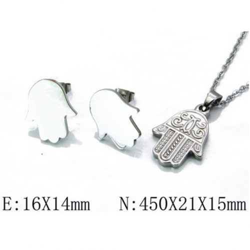 Wholesale Stainless Steel 316L Jewelry Religion Sets NO.#BC06S0831HZZ