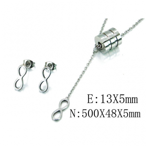 Wholesale Stainless Steel 316L Jewelry Font Sets NO.#BC59S1471N5