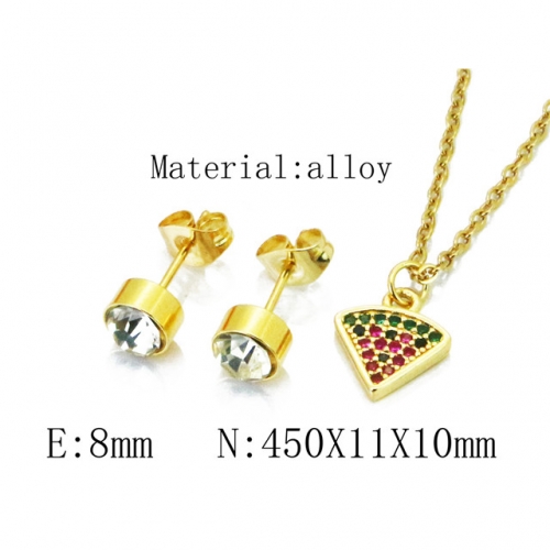 Wholesale Fashion Copper Alloy Jewelry Necklace & Earrings Set NO.#BC41S0119OD