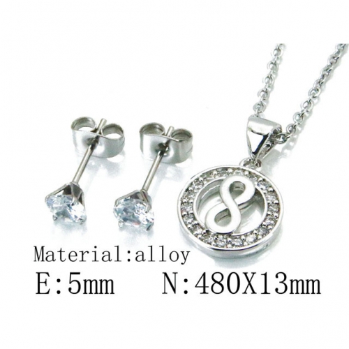 Wholesale Stainless Steel 316L Jewelry Font Sets NO.#BC54S0480MLA