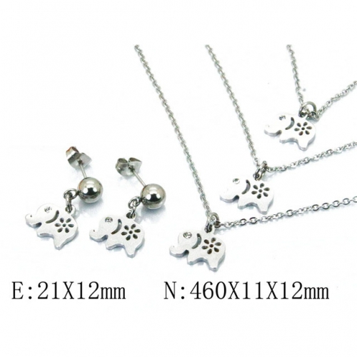 Wholesale Stainless Steel 316L Jewelry Sets (Animal Shape) NO.#BC91S0708HHX