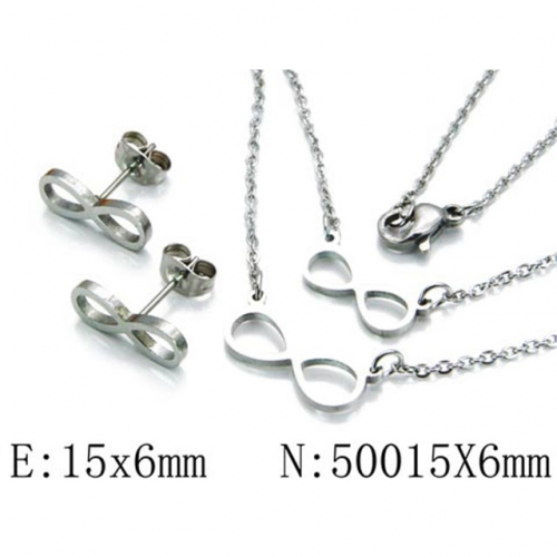 Wholesale Stainless Steel 316L Jewelry Font Sets NO.#BC54S0232ML