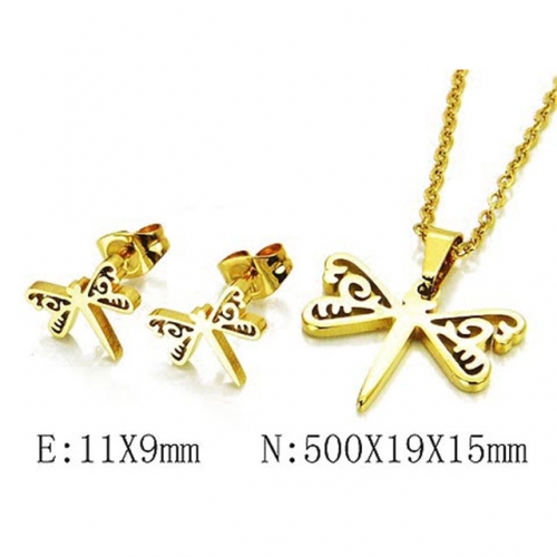 Wholesale Stainless Steel 316L Jewelry Sets (Animal Shape) NO.#BC58S0541JD