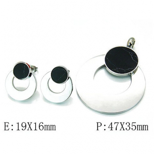 Wholesale Stainless Steel 316L Jewelry Shell Jewelry Sets NO.#BC06S1035HKQ