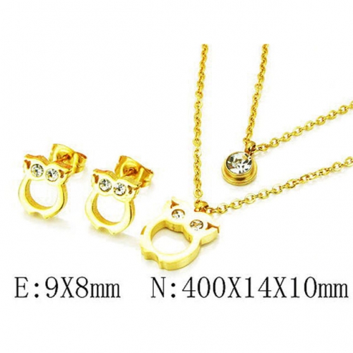 Wholesale Stainless Steel 316L Jewelry Sets (Animal Shape) NO.#BC25S0526HIF