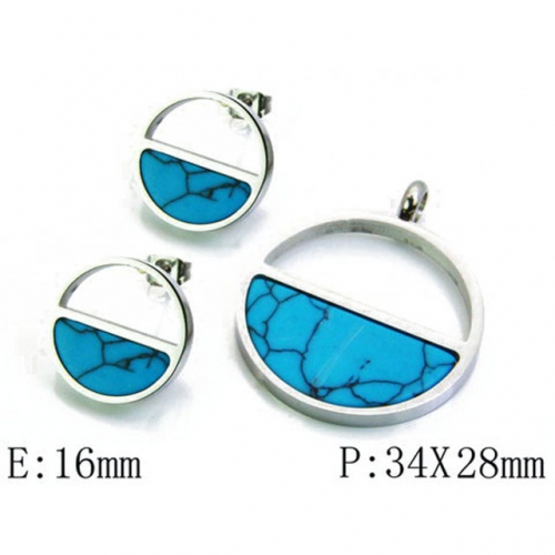 Wholesale Stainless Steel 316L Jewelry Shell Jewelry Sets NO.#BC06S0786HIZ