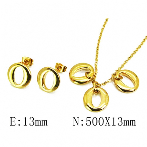 Wholesale Stainless Steel 316L Jewelry Font Sets NO.#BC59S2880PE