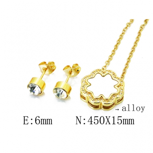 Wholesale Fashion Copper Alloy Jewelry Necklace & Earrings Set NO.#BC41S0061HHC