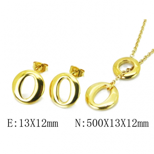 Wholesale Stainless Steel 316L Jewelry Font Sets NO.#BC59S1390OLW