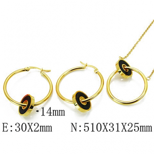 Wholesale Stainless Steel 316L Jewelry Fashion Sets NO.#BC06S0945HLE