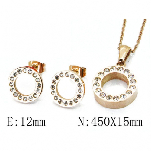 Wholesale Stainless Steel 316L Jewelry Font Sets NO.#BC91S0545HOL