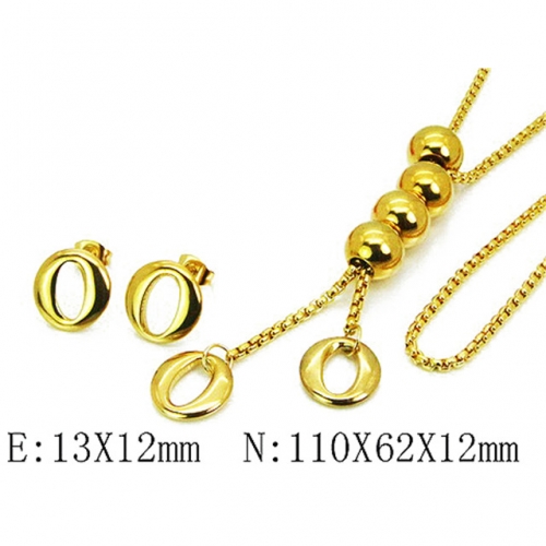 Wholesale Stainless Steel 316L Jewelry Font Sets NO.#BC59S2815ISS