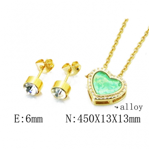Wholesale Fashion Copper Alloy Jewelry Necklace & Earrings Set NO.#BC41S0058HHD