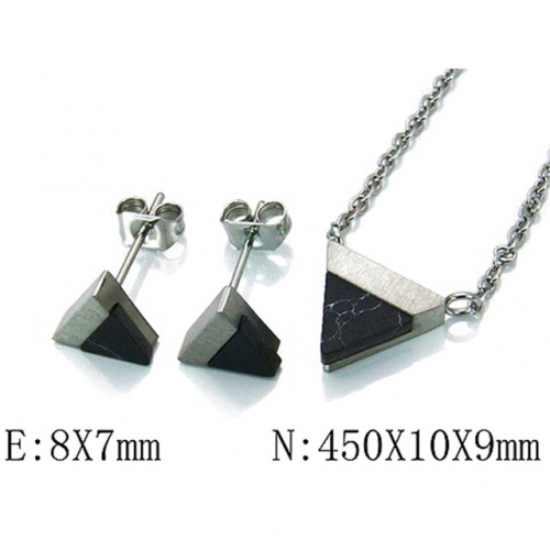 Wholesale Stainless Steel 316L Jewelry Fashion Sets NO.#BC06S0938HDD