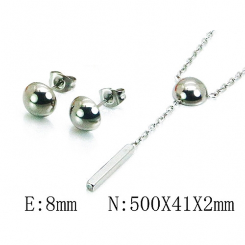 Wholesale Stainless Steel 316L Jewelry Spherical Sets NO.#BC59S1338LL