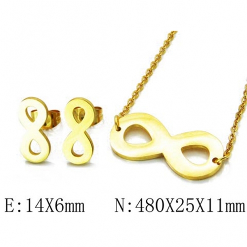 Wholesale Stainless Steel 316L Jewelry Font Sets NO.#BC54S0153MQ