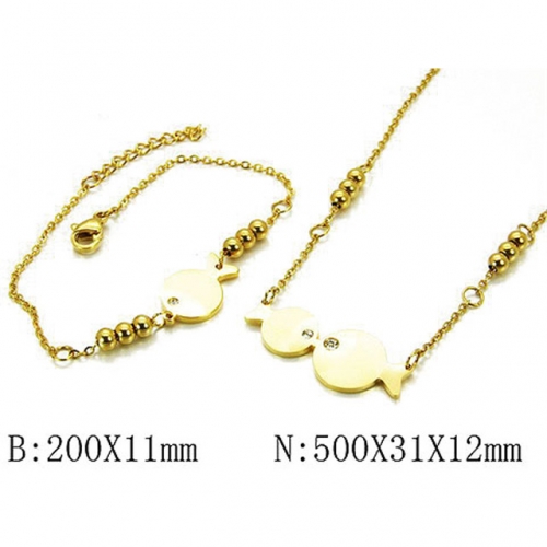 Wholesale Stainless Steel 316L Jewelry Sets (Animal Shape) NO.#BC06S0995HNR