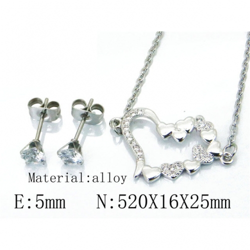 Wholesale Fashion Copper Alloy Jewelry Necklace & Earrings Set NO.#BC54S0529NZ